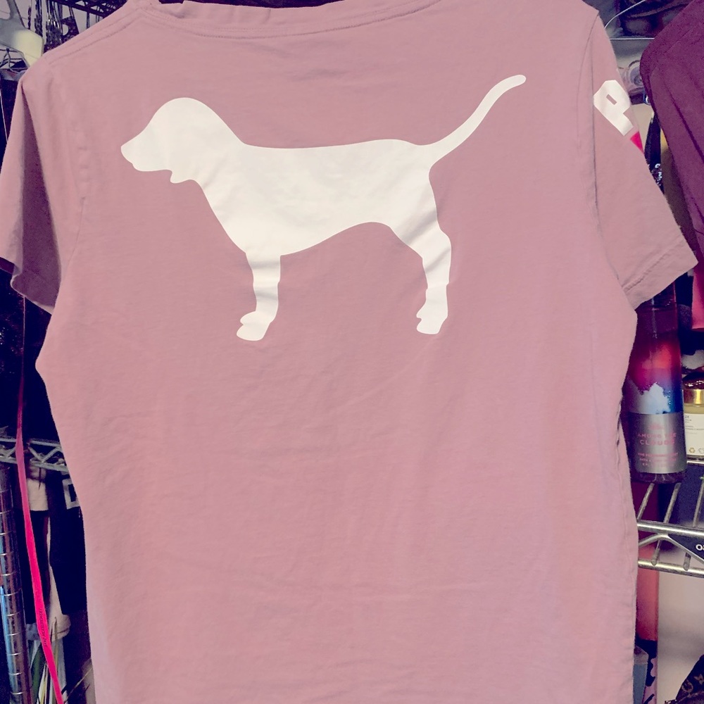 Victoria’s Secret pink big puppy tee